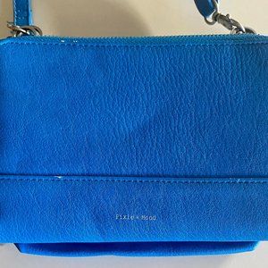 Pixie Mood Jane Wallet Crossbody Cork Blue Bag Clutch Purse Removable Straps